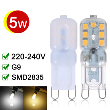 10 Uds G9 LED 220V 240V bombilla 5W G9 lámpara LED SMD2835 lámpara LED de maíz G9 bombilla de maíz para la decoración de la lámpara halógena del hogar 2024 - compra barato