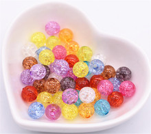 50pcs/lot 8/10mm Mixed Colors Acrylic Beads Loose Round Beads For Bracelet Necklace DIY Jewelry Accessories 2024 - buy cheap