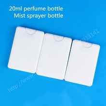 Hot sale 24 x 20ml White Plastic Square Mist Spray Perfume Bottle, 2/3oz Fragrance Packaging Bottle Atomizer For Sample 2024 - buy cheap