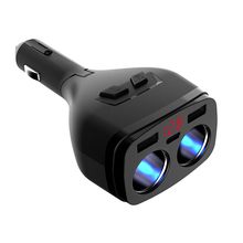 Universal 12V-24V Car Cigarette Lighter Socket Splitter Plug LED USB Charger Adapter Detection with Dual USB+Type C With Switch 2024 - buy cheap