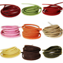 Hot Sale Mixed Colour 3mm Flat Faux Suede Korean Velvet Leather Cord string Rope Thread Lace Findings 2024 - buy cheap