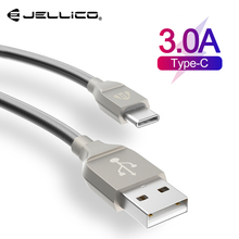 Jellico Luxury Metal USB Cable for Samsung S9 S10 3A Fast Charge Type C Braided Charger Cable for Xiaomi Phone Cable Data Cord 2024 - buy cheap