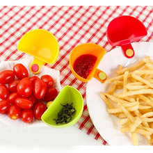 4 unids/set de salsa de ensalada Ketchup mermelada Dip Clip taza platos tazón plato de vajilla cocina azúcar, sal, vinagre de herramienta 2024 - compra barato