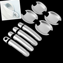 FUNDUOO For VW Passat B5 B5.5 1998 1999 2000 2001 2002 - 2005 VW Polo 2003 - 2009  New Chrome Door Handle + Cup Bowl Cover trim 2024 - buy cheap