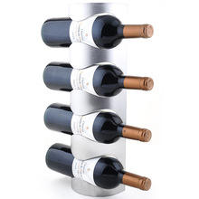 Free Shipping 4 Bottle wine Rack Stainless Steel Wall Mounted Wine Rack Iron Decorative Wall mounted Wine Racks(33-4) 2024 - buy cheap