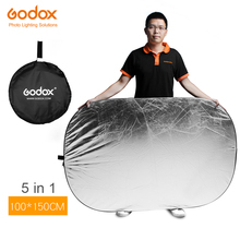 Godox 39 "* 59" 100*150cm 5 em 1 quadro refletor de fotografia portátil dobrável para estúdio fotográfico refletor 2024 - compre barato