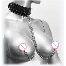 Adult sex toys bondage nipple breast clip leather fetish collar for women hot erotic toys sex slavery BDSM Sex toys for Couples 2024 - buy cheap