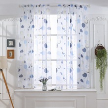 Tulle Curtains 3d Living Decorations Curtain Modern Treatments Valance Voile Window American Sheer Room Printed Kitchen 2024 - buy cheap