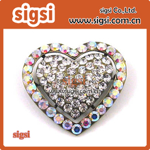 heart brooch bridal clear rhinestone brooch pin for wedding invitations/Valentine's Day 2024 - buy cheap