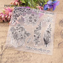 PANFELOU-sello de silicona transparente para álbum de recortes, hojas decorativas para álbum de fotos, hermoso jardín, DIY 2024 - compra barato