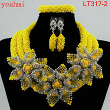 Conjunto de joyería nupcial para mujer, conjunto de collar y cuentas africanas de boda nigeriana, color verde azulado, LT317-1 2024 - compra barato