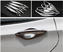For Hyundai Verna 2010 2011 2012 2013  New Chrome Car Door Handle Cover + Cup Bowl Trim Free Shipping 2024 - buy cheap