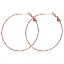 MxGxFam  Titanium steel Small Circle Hoop Earrings (1pair) Jewelry For Men Women 18 K / Rose / White Gold Color 2024 - buy cheap