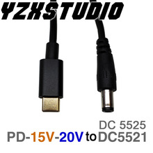 PD 2.0 PD 3.0 to 15V 20V DC 5.5*2.1 5.5*2.5 Decoy trigger Adapter cable TYPE-C PD Decoy Connector QC 4 charging notebook charger 2024 - buy cheap