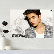 Custom canvas poster justin bieber poster home decoration cloth fabric wall poster print Silk Fabric Print SQ0619 2024 - buy cheap