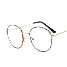 Optical Frames Fashionable Metal Frames Men Vintage Round Clear Lens Glasses Myopia Frame Armacao Oculos Nerd 2024 - buy cheap