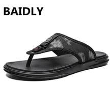 Brand Flip Flops Men Summer Slippers Breathable Comfortable Slip-on Beach Shoes Casual Flip Flops 2024 - buy cheap