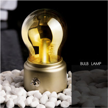 HZFCEW Retro Night Light Table Lamp Candle Bulb Energy Saving USB Charging Warm White Atmosphere Lamp Gold or Black FR048 2024 - buy cheap