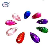 HL 17mmx9mm 60pcs/lot Colorful Water Drop Shape 2 Holes Loose Rhinestones Sew-on Apparel Sewing Accessories DIY Crafts 2024 - buy cheap