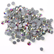 Big Wholesales Pack AB Crystal Hot Fix Rhinestone SS6,SS8,SS10,SS12,SS20,SS30 Glass Stone Rhinestone for Garment 2024 - buy cheap