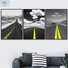 SPLSPL Nordic Decoration Way Snow Mountain Landscape Posters And Prints Canvas Painting Pop Art Wall Pictures For Living Room 2024 - buy cheap