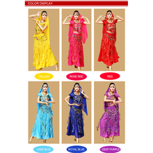1Pcs Women's Belly Dance Sets Color Point Indian Dance Costume Adult Female's O-Neck Dancer's Practice Clothing Top&Pant Outfits 2024 - buy cheap
