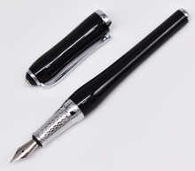 Duke caneta tinteiro elegante, clássica e média, presente para escrita, cor preta, material de escritório e de negócios 2024 - compre barato