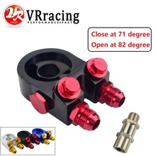 VR - Aluminum AN10 OIL COOLER ADAPTER SANDWICH TURBO WITH Thermostat And FITTING 3/4-16 UNF,M20*1.5 VR6746 2024 - buy cheap