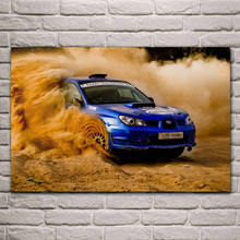 Car Sports desert Rally racing motor vehicle artwork fabric posters on the wall picture home art living room decoration KG149 2024 - buy cheap