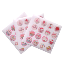 1600pcs/lot sweet cake series DIY gift seal sticker adhesive decorative sticky paper label for handmade prdoucts wholesale 2024 - buy cheap