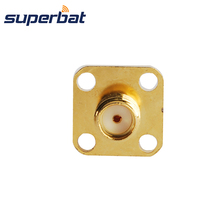 Superbat SMA 4 hole Panel Mount Jack with 6mm Dielectric&Solder Post Terminal RF Coaxial Connector 2024 - buy cheap