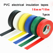 PVC Electrical insulation tapes 1piece 10 meters 16mm width waterproof tapes Heat Resistant Electrical Power insulating tapes 2024 - buy cheap