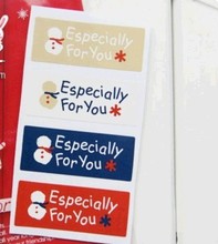 80pcs/lot Kawii vintage Christmas Snowman"Especially For You" Sealing sticker DIY Gifts seal stickers 2024 - buy cheap