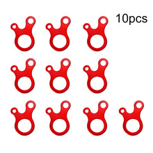 10pcs Knot Buckles Tent Wind Rope Buckle 3 Hole Anti-Slip Camping Hiking Tightening Hook Wind Rope Buckles Climbing Accessories 2024 - compre barato