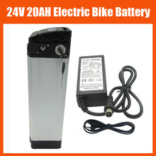 Batería plateada de litio akku para bicicleta eléctrica, cargador de 500 V y 3A, 30A, BMS, descarga superior, 24 V, 29,4 W, 20AH 2024 - compra barato