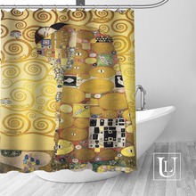 Big Sale New Custom Klimt Gustav Shower Curtain with Hooks bathroom Waterproof Polyester Fabric 2024 - buy cheap