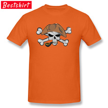 Camiseta Hipster de calavera con pipa de tabaco para hombre, Color naranja, tejido Usmc, camiseta de Horror, camisetas con estampado Digital 3D 2024 - compra barato