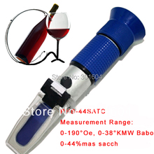 Free shipping  RHB-44SATC Hand-held Wine Oe 0-190Oe, 0-38KMW Babo, 0-44%mas sacch Refractometer(Blue grip) 2024 - buy cheap