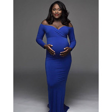 Fishtail Pregnancy Dress Photography Maternity Dresses For Photo Shoot Vestidos Robe Grossesse Shooting Photo Pregnant Dress 2024 - buy cheap