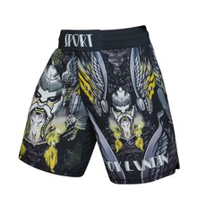 New Fashion Men Sporting MMA Loose Shorts Trousers Polyester Bodybuilding Sweatpants Fitness Short Jogger Casual Gyms Men Shorts 2024 - buy cheap