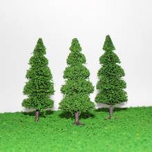 10pcs Model Train Trees Pine Railroad Scenery Layout HO OO Scale NEW model train ho scale S0405 railway modeling 2024 - buy cheap