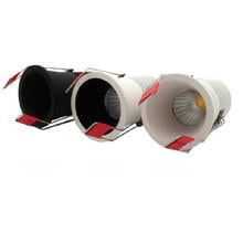 Mini lâmpada led de teto para spot, tipo 110v 220v, regulável, 5w 7w, preto e branco 2024 - compre barato