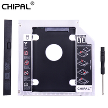 CHIPAL Universal 2nd HDD Caddy 12.7mm SATA 3.0 LED Indicator for 2.5" SSD Case Hard Disk Enclosure for Laptop CD-ROM Optibay 2024 - buy cheap