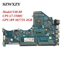 5B20H13365 для Lenovo Y40-80 материнская плата для ноутбука ZIVY1 LA-B131P материнская плата SR23W i7-5500U процессор R9 M275X 4GB GPU 2024 - купить недорого