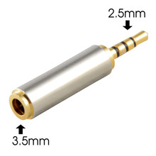 New 2.5 Revolution 3.5mm Female Audio Adapter 2.5mm Hole Mobile Phone MP3 3.5 Headphone Stereo Cable Adapter Converter Connector 2024 - buy cheap