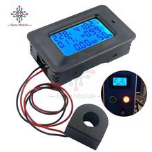 6 IN 1 Voltmeter Ammeter LCD Digital AC 20A 100A 110V 220V Voltage Energy Meter Power Current Panel Watt Combo Tester Detector 2024 - buy cheap