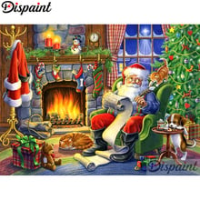 Pintura de diamante completa quadrada/broca redonda 5d diy pintura "papai-natal" bordado ponto de cruz 3d decoração de casa a10554 2024 - compre barato