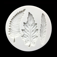 Leaves Shape 100% Platinum Silicone Sugarcraft Mould, Fondant Cake Decorating Tools Bakeware 2024 - buy cheap