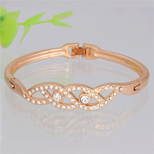 MINHIN Hot Selling Gold Bracelet Special Shinning Design Crystal Decoration Jewelry For Women Charming Dress Bracelet 2024 - buy cheap