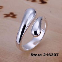 Free Shipping jewelry silver plated  Ring Fine Fashion Double Round Head Jewelry Ring Women&Men Finger Rings SMTR012 2024 - buy cheap